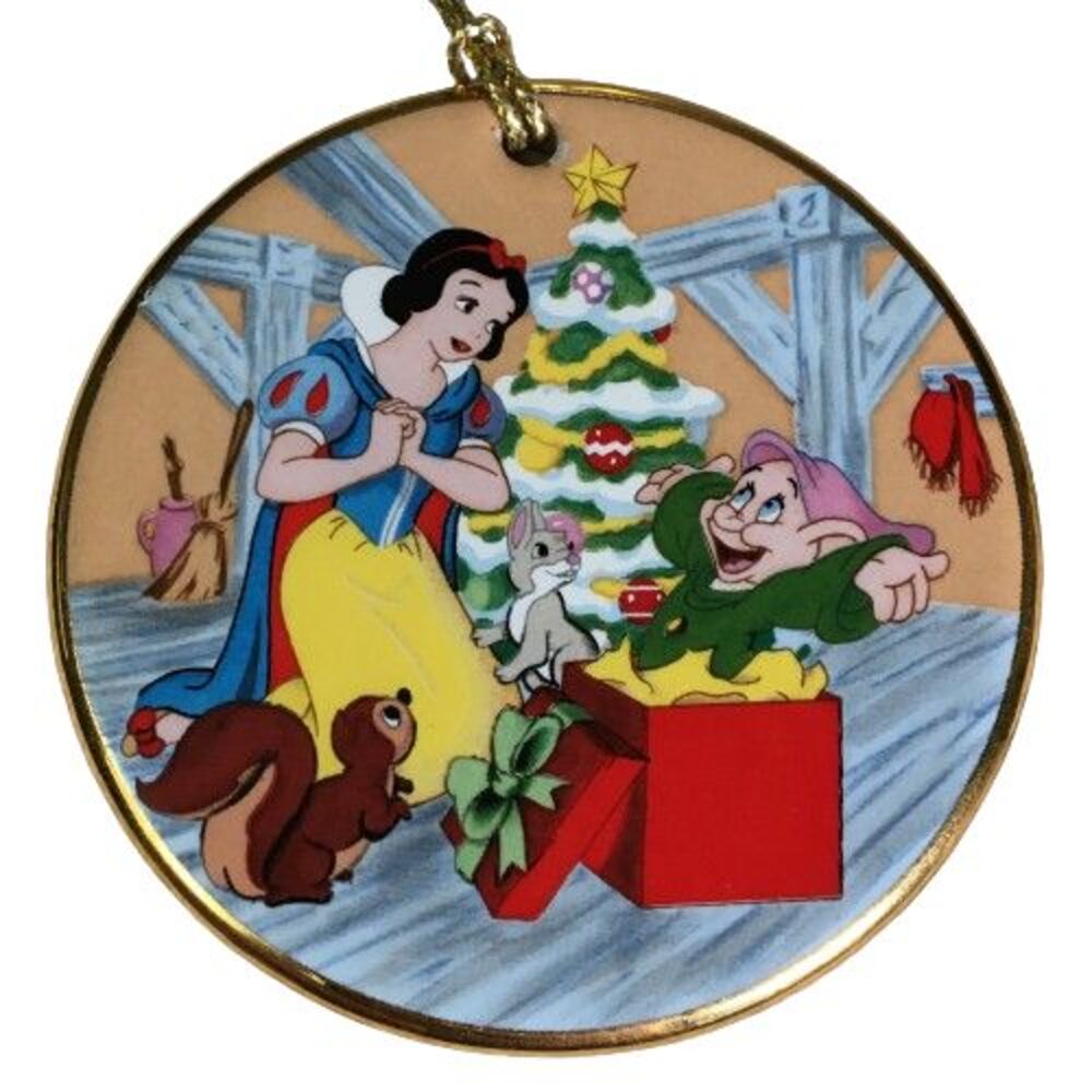 Disney Grolier ‘Tis the Season “Snow White's Surprise” Ornament 7 Dwarfs Dopey